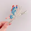 Coréen grandes pinces métal coloré papillon cheveux griffe pour femmes épingle à cheveux pince griffes Femme queue de cheval pince