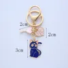 Mignon Keychain Cat coeur Ballon Key Ring Email Clés Chains Amitié Gift For Women Men Handbag Accessorie Car Keys