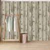 Papier peint gris bois papier peint peler et coller Faux 3D planche papier auto-adhésif amovible rénovation meubles armoire DecorWallpapers Wallp