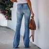 Znaiml Casual Stretch Baggy Jeans Women Mid midja Vintage Straight Cotton Denim Trousers Y2K Street Pants Fashion Mom Clothes T220728