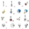 S925 STERLING Gümüş Gevşek Boncuklar Lüks Aşk Kalp Boncuklu Bilezik Orijinal Fit Pandora Charms DIY Moda Aksesuarları Sevimli Fare Kolye Takı Hediyeleri Kadınlar İçin