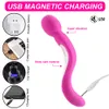 USB laddningsbar gay vagina vibrator 2 i 1 klitoris stimulator lesbisk onanerar orgasm dildo anal nippel massage sexiga leksaker för