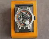 Designer Watch Men AAA Automatische mechanische cirkelvormige holte terug door modieuze Frosted Belt Dark Excalibur Spiders PolsC3167867