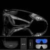 Gafas de moda Bicicleta Ciclismo Gafas de sol Deportes de montaña al aire libre Gafas fotocromáticas Gafas de bicicleta de carretera Hombres Mujeres gafas NRC Marca con 3 lentes