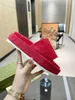 Designer Sandal Women039s Flip Flops Velvet Mule Luxurys Summer Platform Sandal Thick Bottom High Heel Flats Outsole Tire Slipp9467319