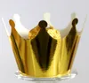 Décorations de mariage Cake Paper Edge Cup Silver en dentelle en papier laser Laser Coudure de la couronne d'or en gros