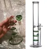 Narghilè inebrianti Bubbler Bong di vetro spesso Honeycomb Perc Recycler Dab Rig Rosa Viola Blu Ice Catcher Rigs Fumatori Shisha Accessorio