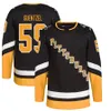 Chandails de hockey Sidney 87 Evgeni Malkin 71 Jake Guentzel 59 Kris Letang 58 Mario Lemieux 66 Maillot Noir Bleu Clair Blanc 2022 Nouvelle Couleur Taille S-XXXL Cousu Hommes