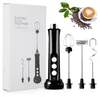 USB Rechargable Milk Frother Forher Electric Mini Mini Maker с нержавеющей 3 -летикой для капучино -латте -протезного кофе горячее шоколад Matcha Matcha