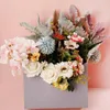 PCS PCS Gift PCS Caixa de flores Fold Flower Paptle Floral Party Party Wedding Boxes-Pinkgift
