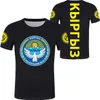 KYRGYZSTAN T Shirt Name Number Kgz T shirt P o Clothes Print Diy Free Custom Made Not Fade Cracked Tshirt Jersey 220613