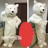 Niedźwiedź polarny Biały maskotka Kostium Boże Narodzenie Karnawał Kreskówki Działanie Działanie i wydajność