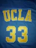 XFLSP 33 Lew Alcindor UCLA Bruins 14 Zach Lavine Basketball Jersey Personalizado Qualquer número e nome camisetas