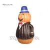 Modelo de monstro de abóbora inflável para vestação de abóbora Fantas de Halloween Adult Walking Blow Up Sr Pumpkin Terne para Hallowmas Evento