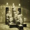 Lampy stołowe lampa diamentowa akrylowa dekoracja światła do baru sypialnia nocna Kawa kryształowy