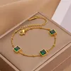 Charm Bransoletki Luksusowa Bransoletka Ze Stali Nierdzewnej Bransoletka 18 K Tarnish Free Bransoletka Dla Kobiet Pulseras Mujer SummerCharm