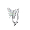 Rainbow Cekiny Butterfly Nose Pierścionki Piercing Barmell 14G Steel Steel Batoniki Nos Ring Unisex Biżuteria