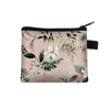 Kleine kosmetische Taschen Blumenplaid Print Sanitär Serviette Aufbewahrungstasche Mädchen Frauen Münzgeldkarte Eearphone Lippenstifthalter Beutel LX5011