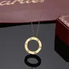 2022 Luxury Fashion Necklace Designer Jewelry Party Pendant Gold Silver Rose Gold Chain Long Chain Wholesale