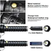 Sets Krachtige Zoomable XML Q5 Led Telescopische Zelfverdediging Stick Tactical Baton Oplaadbare Flash Torch 186502478