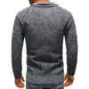 Suéteres masculinos cremallera masculina más terciopelo suéter suéter de jalazo