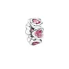 Altri gioielli in argento sterling S925 in cristallo Perline fai da te con CZ Adatto a Pandora Ale Fascino per braccialetti Pandora per donna Bracciale europeo Collana Accessori