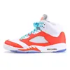 أحذية كرة السلة الرجالية المحدثة 5s Racer Blue Raging Bull Bluebird International Flight Shattered Backboard Mars لها أحذية رياضية للرجال مقاس 7-13