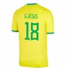 2022 Brazils VINI JR. Fotbollströja brasil CASEMIRO 22 23 Landslaget G.JESUS P.COUTINHO Hemma Borta män barn kit L.PAQUETA T.SILVA PELE MARCELO Fotbollströja uniform