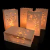 510Pcs Romantic Hollow Out Paper Lantern Heart Tea Light Holder Candle Bag For Valentine Party Out Door Wedding Decoration 220527