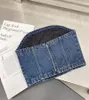 Kadın T-Shirt Tasarımcı Denim Tankları Üst Keftizoz İnce Kısa Sokak Giyim Patchwork Tüp Tank 1PB4