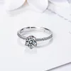 Cluster Rings Wedding For Women Jewelry 925 Sterling Silver CZ Zircon Crystal Engagement Proposal Finger Ring Drop Rita22