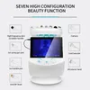 Professional Portable Skin Diagnosis System 7 In 1 Oxygen Facial Sprayer Scrubber Hydra Dermabrasion Beauty Management System Smart Ice Blue