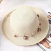 Sombreros de ala ancha Sombrero de paja Playa Sol Verano Para mujer Flores de viaje perfectas Scot22