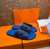 高級デザイナースライドオランサンダルスリッパ夏のメンズサンダルフラットフリップフロップワニ皮スライド本革スリッパとボックス