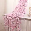 Couronnes de fleurs décoratives 135 capitules Sakura 18m fleur de cerisier artificielle 220823
