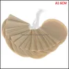 6Cm 7.5Cm 8Cm 100 Pcs/Lot Tea Filter Bags Coffee Tool With Dstring Natural Unbleached Paper Round Infuser For Loose Sachets Drop Delivery 20