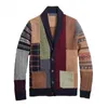 Sweaters voor heren Coard Cardigan Lange mouw Patchwork herfst winterknoppen trui mannen etnicmen's