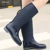 New Rain Boots Women Wellies Gumboots Winter Lady Rainboots 이탈리아 PVC 워터 슈 고무 레인 부츠 레이디 방수 신발