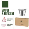 Uaktualnienie ICAS ekologiczne pakowanie do pakowania do kawy wielokrotnego użytku dla kapsułki Nespresso kapsułki Espresso Crema Maker Fiols 2206092450502