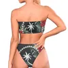 Stroje kąpielowe Kobiety Swimsut Seksowne garnitury kąpielowe Bandeau bikini set Chuuk Polynesian Tribal Print Brazylijskie bikinis 220616
