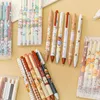 Zoecor 6pclot Kawaii Gel Pen Set Cute Ballpoint Pens 05mm Ink Ink Cartoon School Student Settonery Supplies Caneta 220714