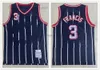 Retro Basketball Jersey Carmelo McGrady Iverson Francis Yao Starks Anthony Frazier Barkley Robinson Kemp Jersey Cor Branco Azul Preto Costurado