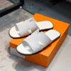 Designer Slippers Men Sandals Classic Mens Slippers Heritage Calfskin Sandal Top Quality Flat Flip Flop Summer Beach Shoes