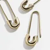 Cerceau Huggie or en forme de U boucles d'oreilles trombone broche métal Rose couleur bijoux Pinna minimaliste bijoux cerceau Odet22