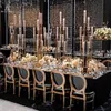 Dekoration European Elegant New Tall 8 Arms Weddings Gold Crystal Candelabra för bröllopsdekoration Centerpiece Imake19