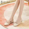 Dress Shoes JOSINY Loafers 3.5CM Women's PU Leather Low-heeled Classic Casual Fashion Ladies Bowknot Loafer All-match 220316