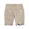 Çocuk Tasarımcı Toptan Şort Çocuk Giyim Yaz Ekose Renk Khaki Giyim Pantolonlar Yaz için PSK119