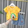 Baby-Mädchen Kleidung Sets Sommer Mode Infant Suits Straberry Style Cotton Kids costom 1-4 Jahre Kinderkleidung 220509