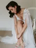 Boho Dubai Mermaid Wedding Dress 2022 Sexy V Neck Arabic Bohemian Wedding Dresses Lace Appliques Country Bridal Gowns Beaded Plus Size Greek Vestido De Noiva