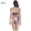 Est Anime Girl 3D Print Girls Onepiece Swimsuit baddräkt ärmlös Slim Summer Sexig badkläder 220617